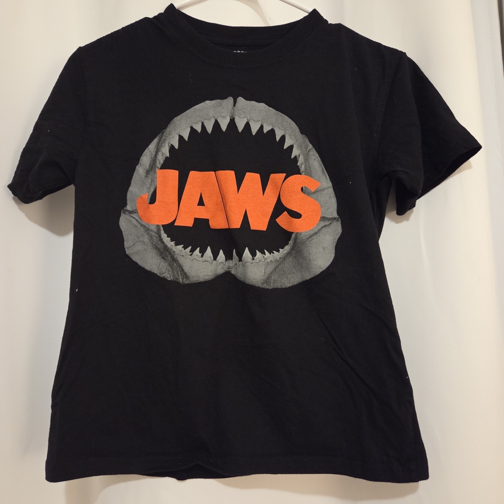 Kids Black Jaws Graphic Tee